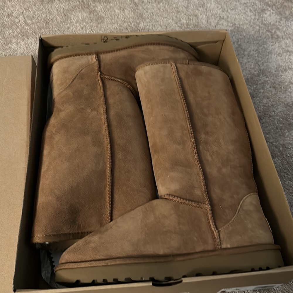 BRAND NEW, Never Worn UGG Classic Tall Chestnut Boots